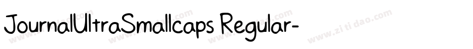 JournalUltraSmallcaps Regular字体转换